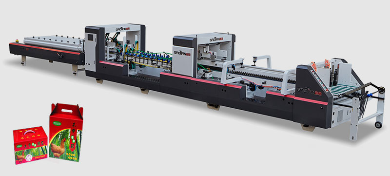 全自動(dòng)高速糾偏拍齊糊盒機(jī)